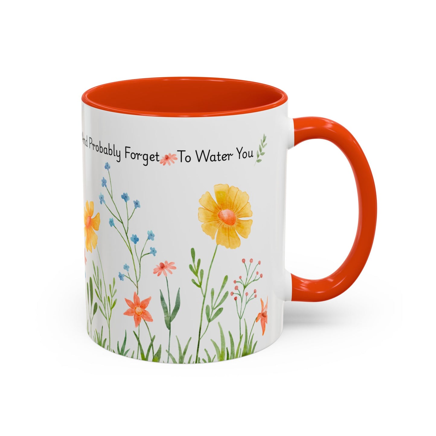 Funny Mother’s Day Mug , If Moms Were Flowers, I’d Pick You (and Forget to Water You) Floral Garden Ceramic Mug, 11 oz, Multiple Accent Colors Perfect Gift for Moms, Garden Lovers, sisters, Grandma