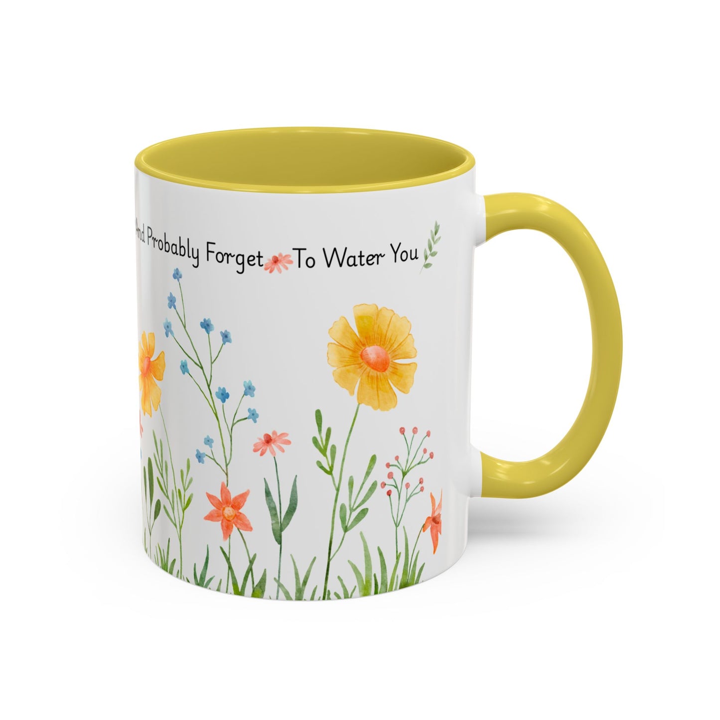 Funny Mother’s Day Mug , If Moms Were Flowers, I’d Pick You (and Forget to Water You) Floral Garden Ceramic Mug, 11 oz, Multiple Accent Colors Perfect Gift for Moms, Garden Lovers, sisters, Grandma