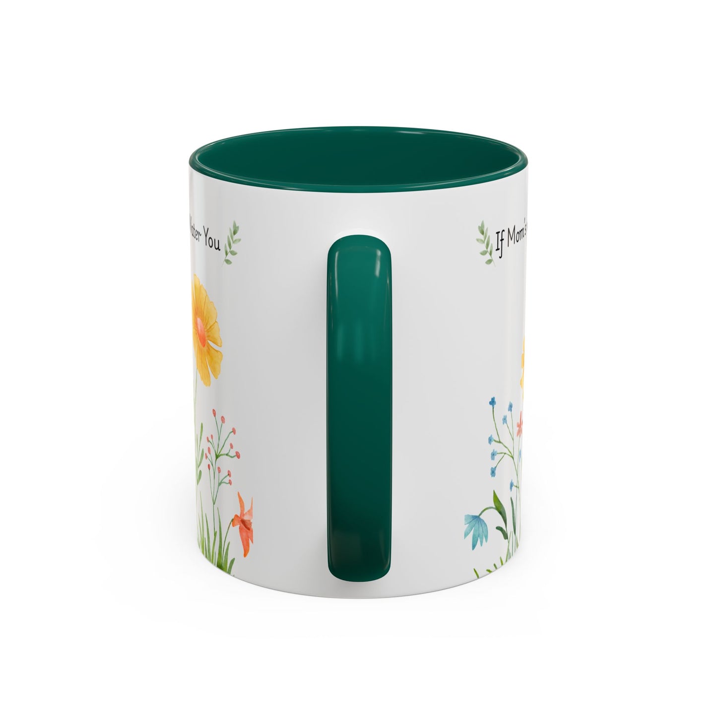 Funny Mother’s Day Mug , If Moms Were Flowers, I’d Pick You (and Forget to Water You) Floral Garden Ceramic Mug, 11 oz, Multiple Accent Colors Perfect Gift for Moms, Garden Lovers, sisters, Grandma