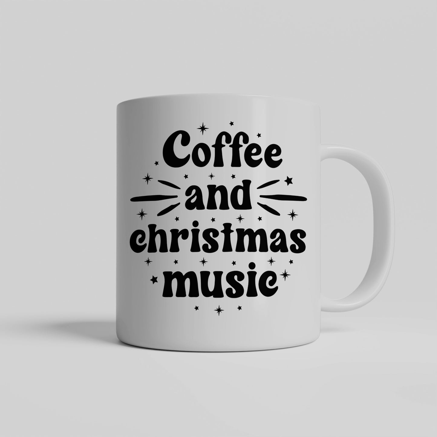 Christmas Mug, Coffee and Christmas Music Mug