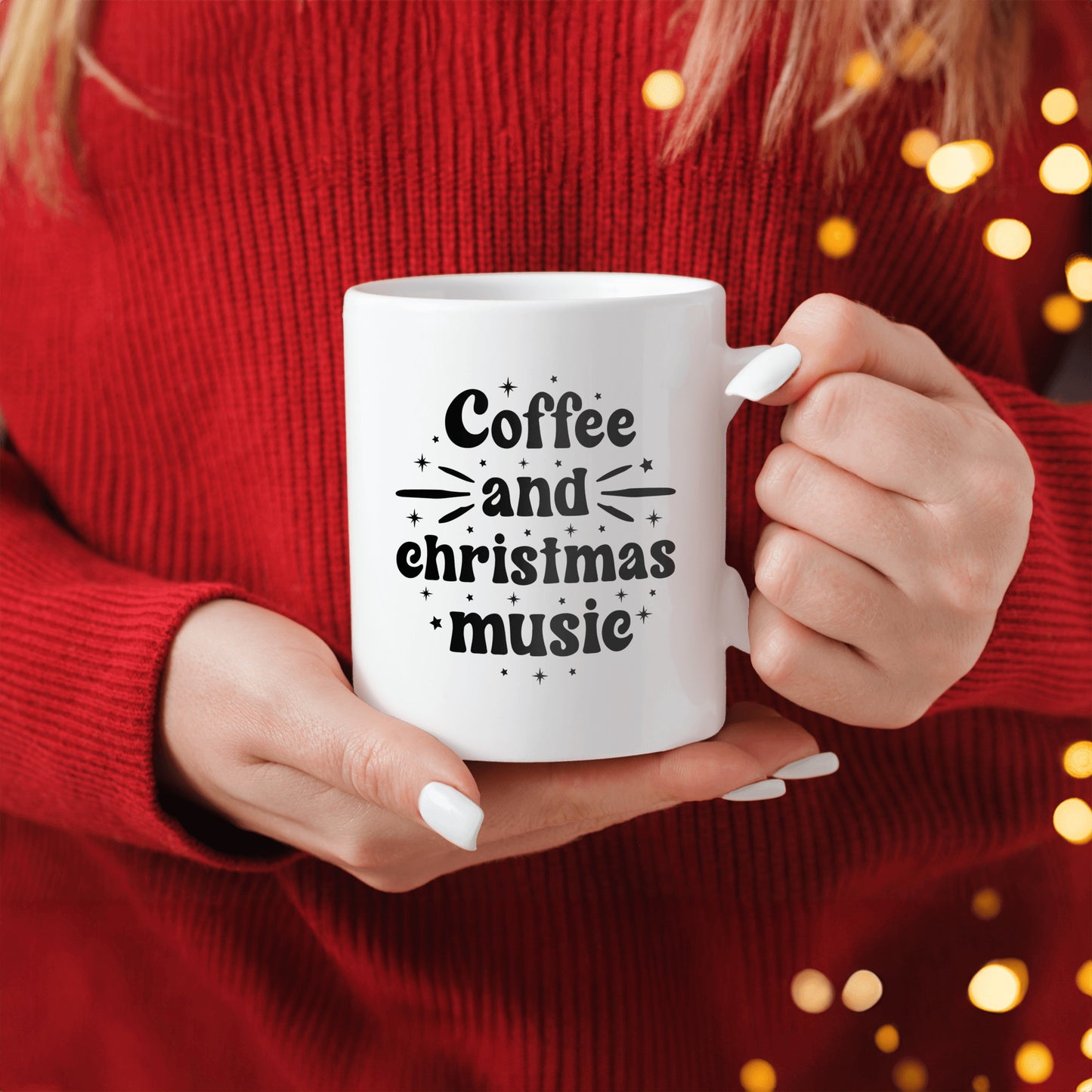 Christmas Mug, Coffee and Christmas Music Mug
