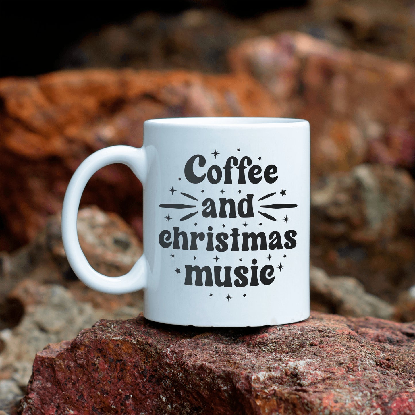 Christmas Mug, Coffee and Christmas Music Mug