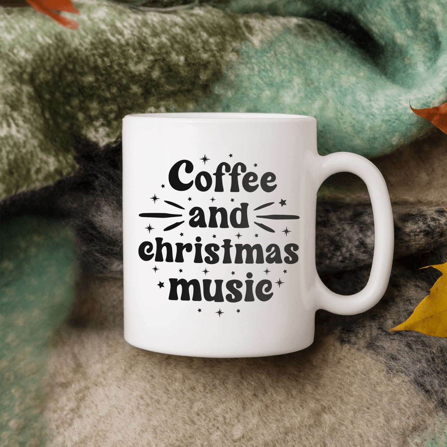 Christmas Mug, Coffee and Christmas Music Mug