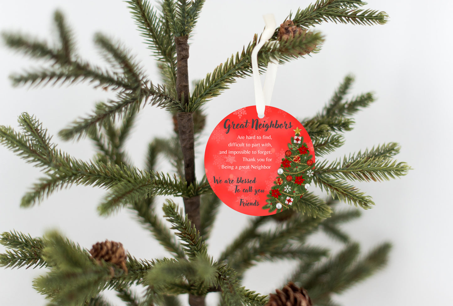 Great Neighbors Christmas Ornament, Blessed to call you friends, Neighborhood Exchange Gift, Sentimental Gift, Friends