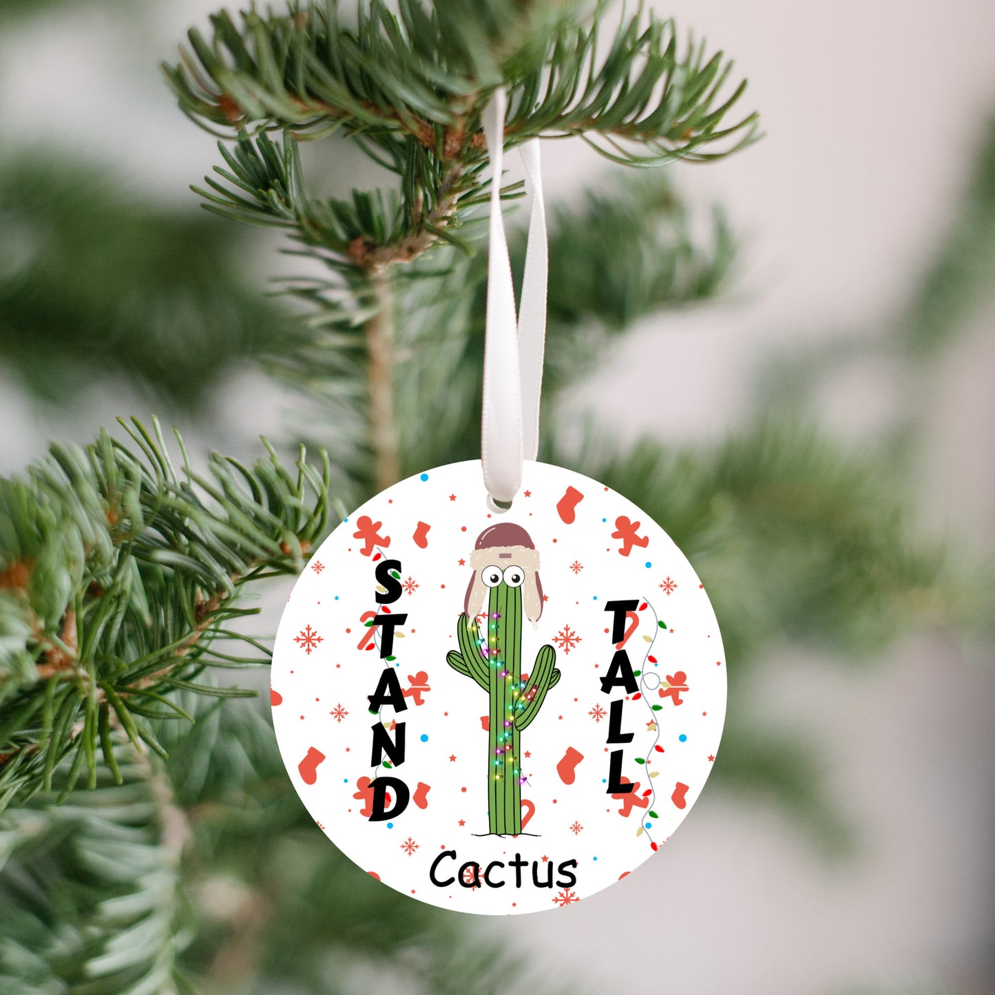 Personalized Christmas Ornament, Christmas Letter favorite person, Gift for kids, Grandkids, Mom & Dad, Holiday Keepsake