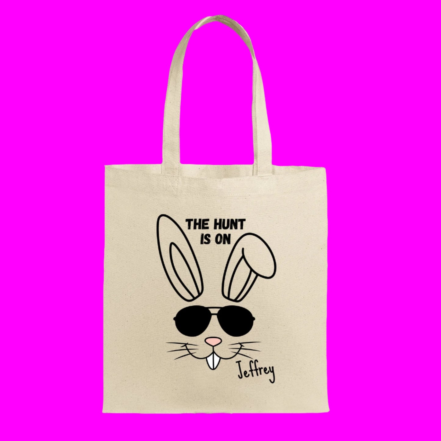 Personalized Easter Tote, Egg Hunting, Bunny ready, a great Easter Gift, Kids, Friends