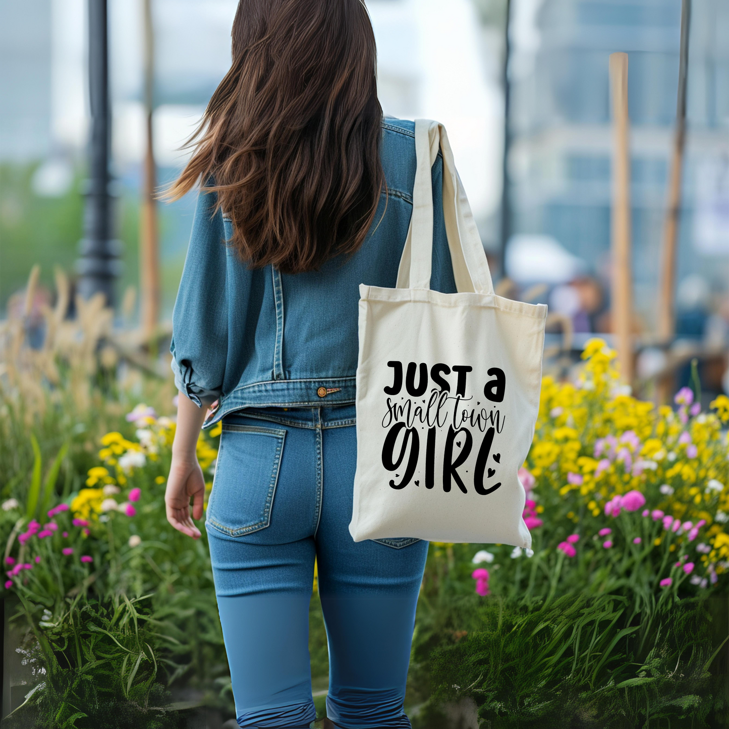 Tote Small Town Girl, Country Girl, Rural Living, Special Gift, Mom, Sister, Friend, Birthday