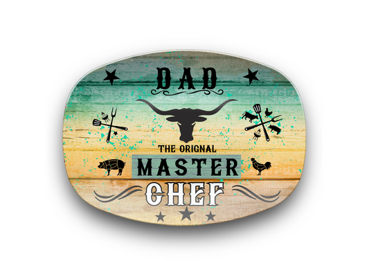 Personalized Platter, Mom Master Chef platter, Mother's Day gift, BBQ, Grillin, Backyard parties