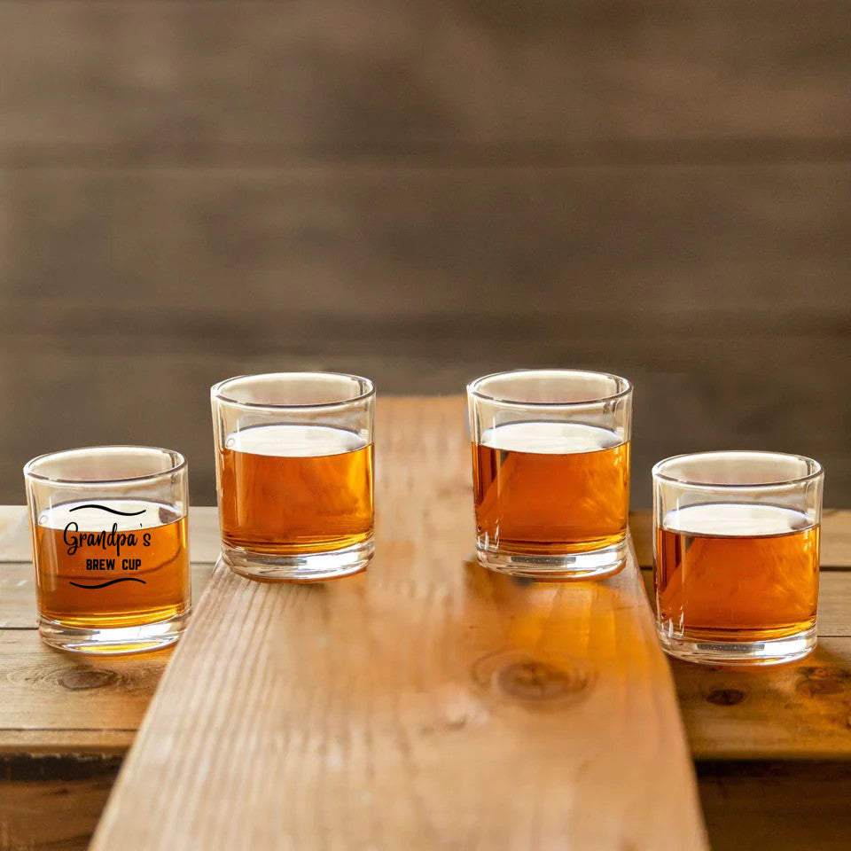 Grandpa's Brew Cup, whiskey glass for Grandpa, great gift