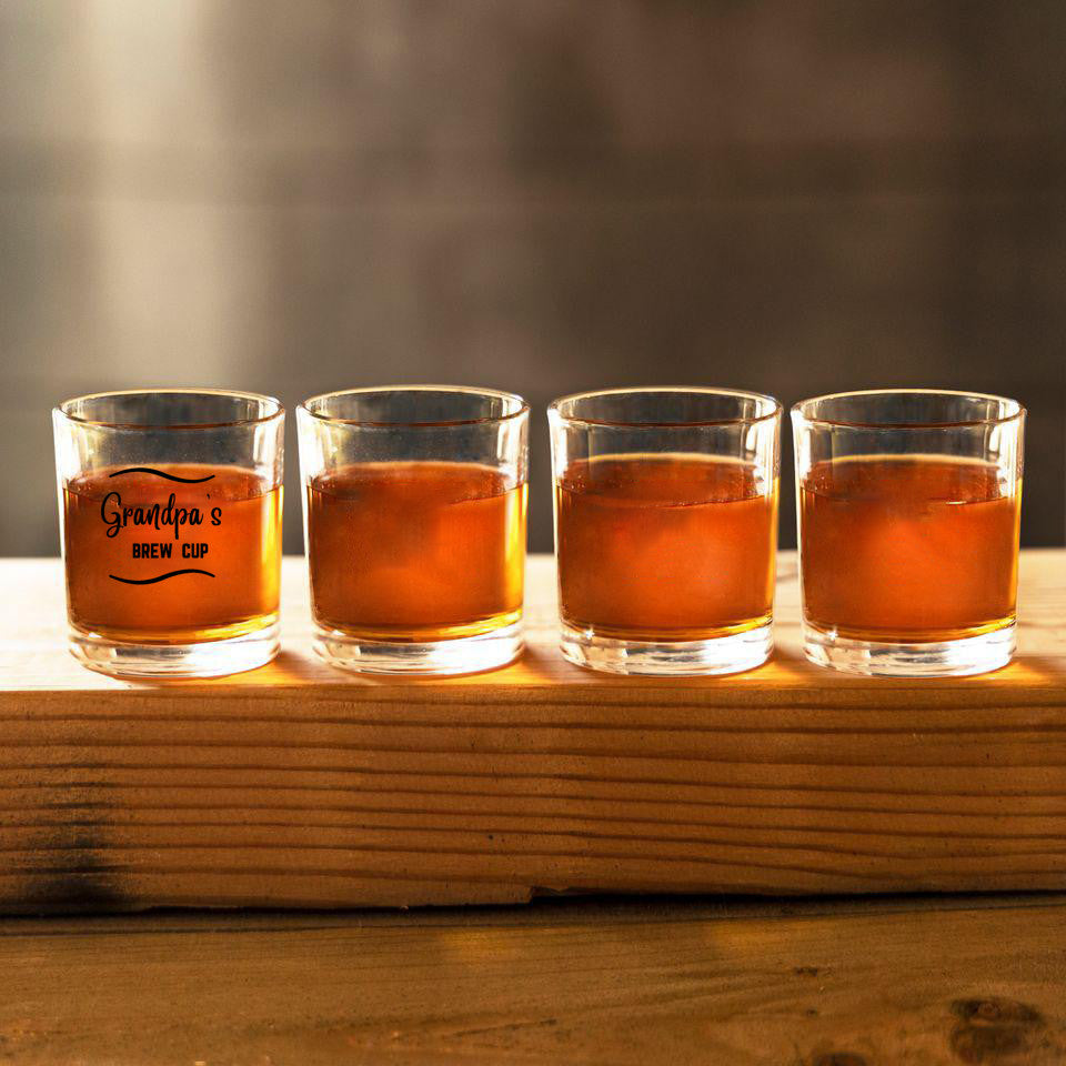 Grandpa's Brew Cup, whiskey glass for Grandpa, great gift