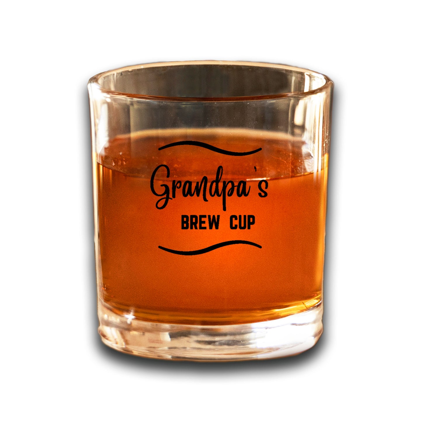 Grandpa's Brew Cup, whiskey glass for Grandpa, great gift