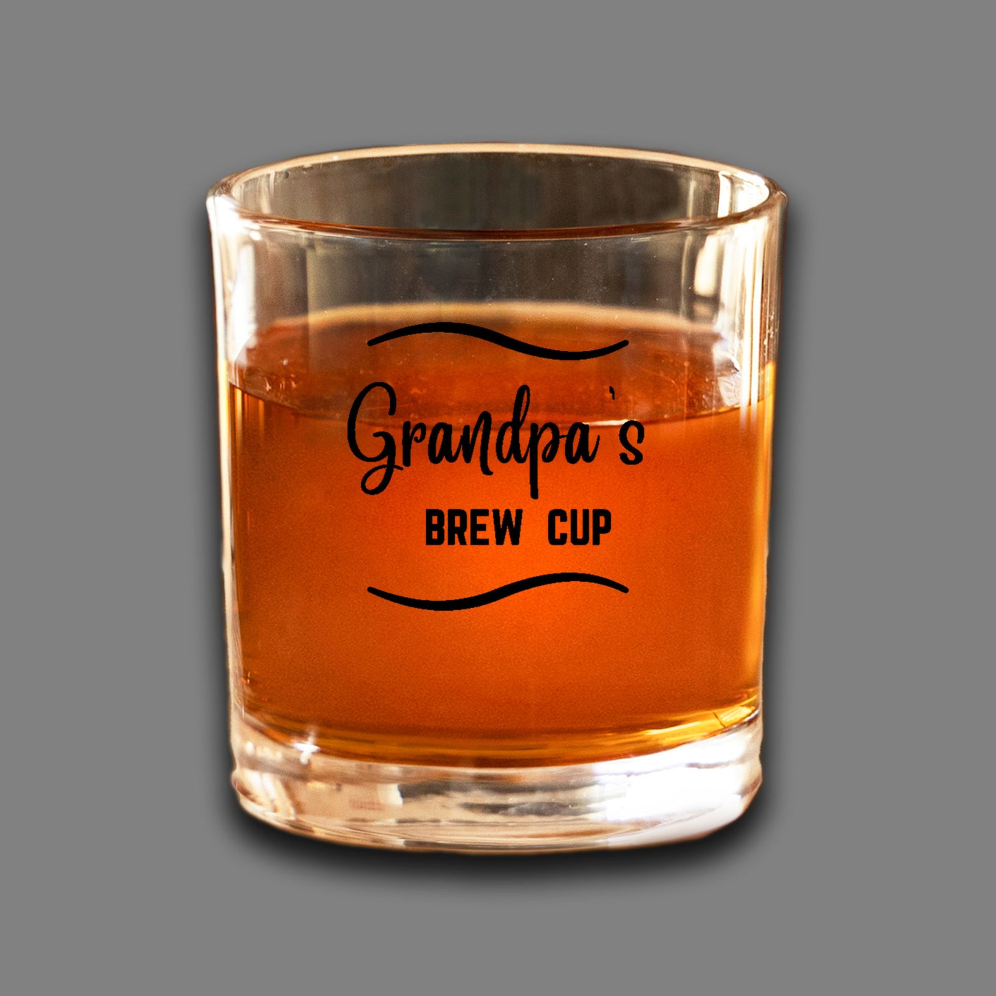 Grandpa's Brew Cup, whiskey glass for Grandpa, great gift