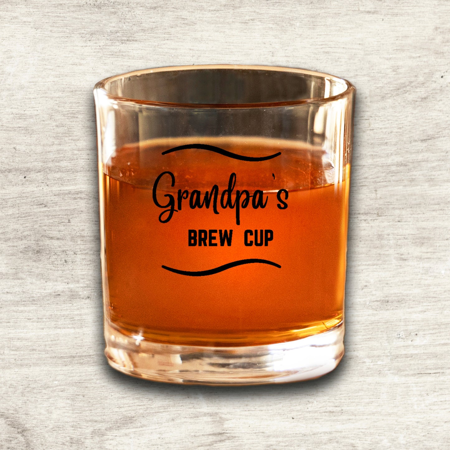 Grandpa's Brew Cup, whiskey glass for Grandpa, great gift