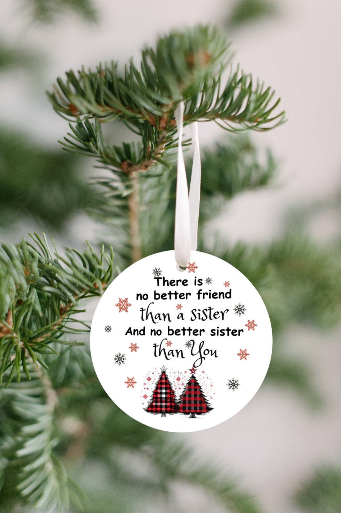 A Special Gift for Your Sister, Christmas Ornament, No better friend than a sister, no better sister than You, Sister Memories and heartfelt gift