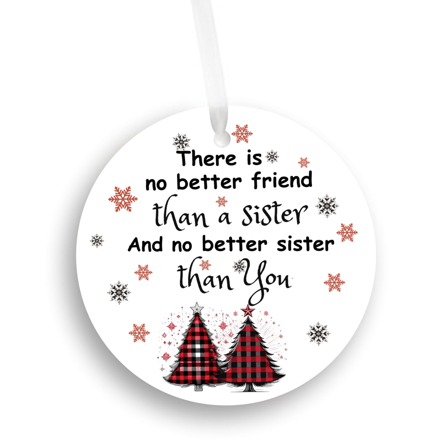 A Special Gift for Your Sister, Christmas Ornament, No better friend than a sister, no better sister than You, Sister Memories and heartfelt gift